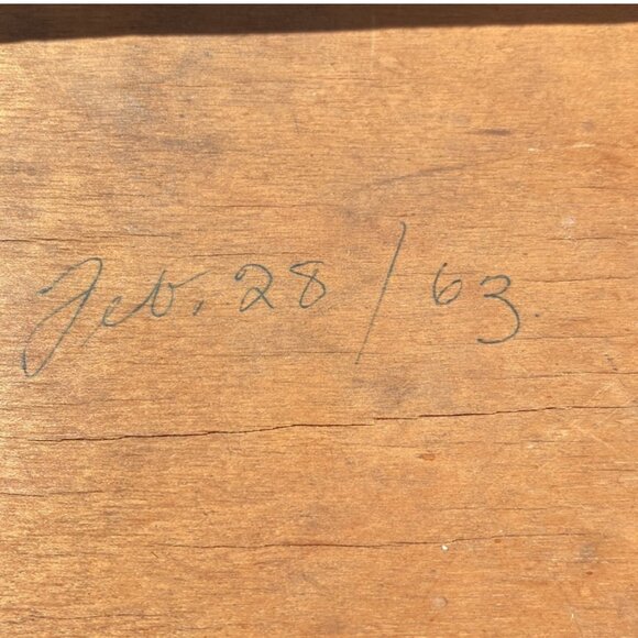 89-(VHD) Vintage. Home Decor. 1963 Handcrafted.Floral. Footstool. - Picture 4 of 15